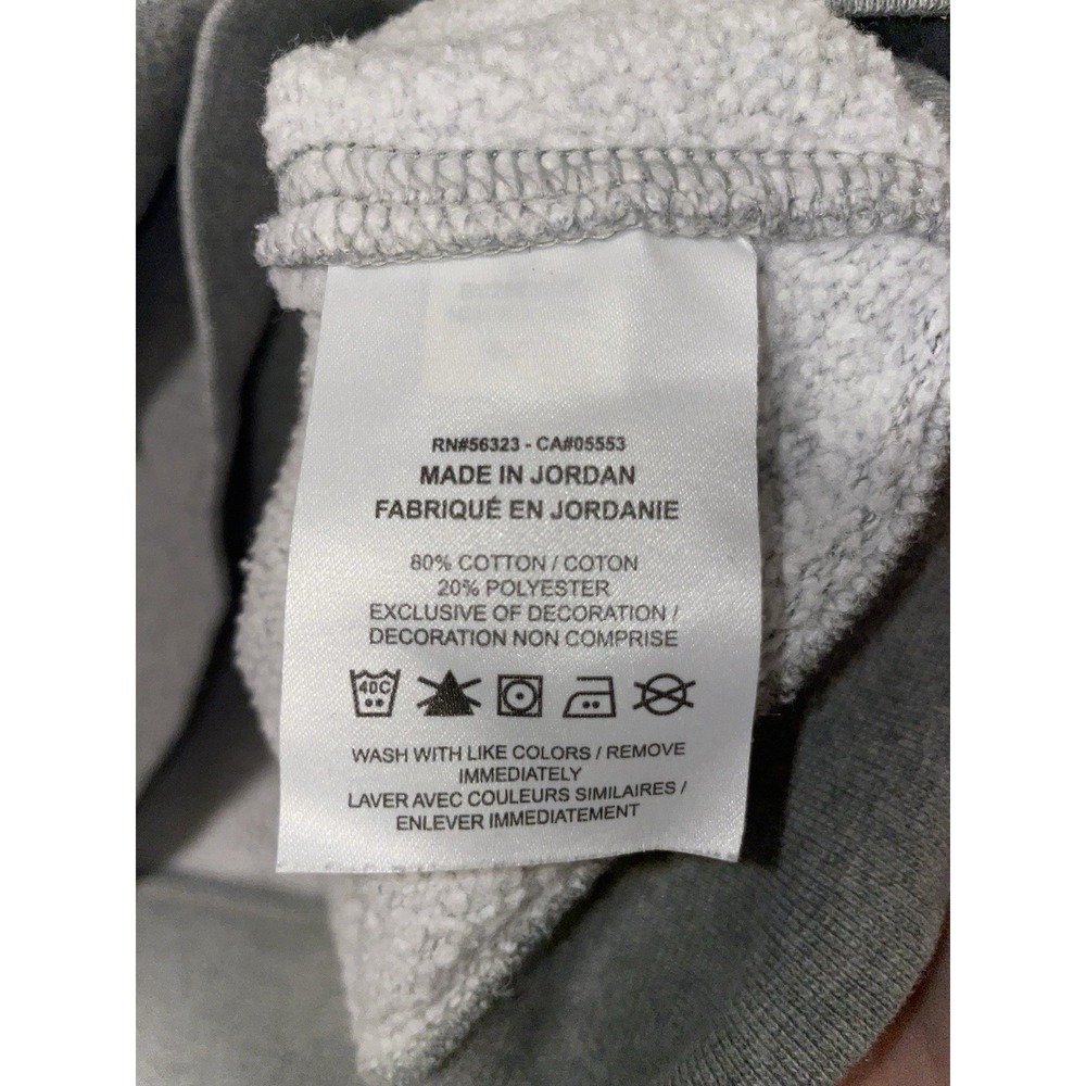 Nike Men's Club Fleece Crew Neck Size Large Tall Heather Grey - Picture 4 of 6